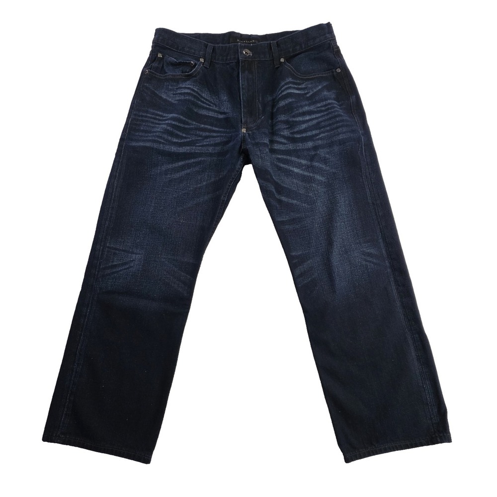 Sean John Jeans Mens 40x30 Dark Wash Baggy Wide Leg Y2K Hip Hop Skater Denim EUC
